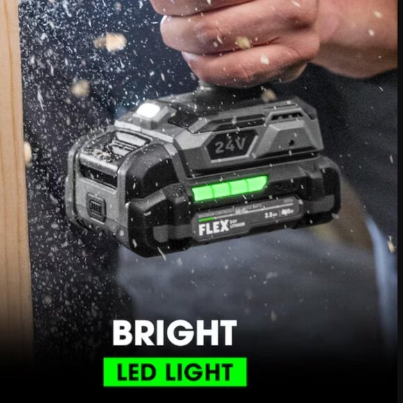 FLEX COMPACT 24-volt 1/2-in Keyless Brushless Cordless Drill ( 1 -Batteries Incl - Picture 6 of 11